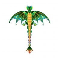 Dětský létající drak - Zelený drak