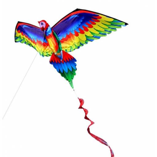 Foto - 3D létající drak - Papoušek Cora